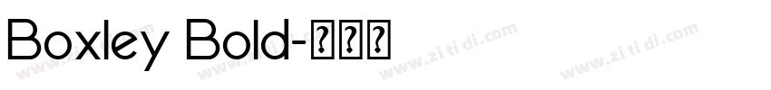 Boxley Bold字体转换